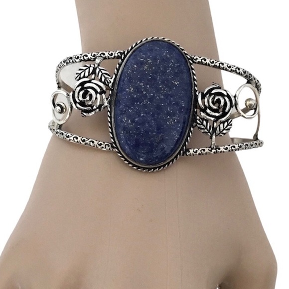 Alluring Lapis Lazuli Bracelet Boho Gemstone - Picture 6 of 6